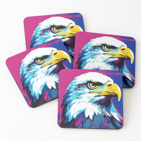 Item preview, Fish Eagle portraits art. animal colorful. Animal throw pillow.  designed and sold by formform.