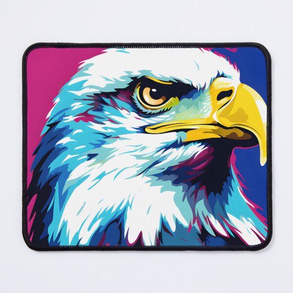 Item preview, Fish Eagle portraits art. animal colorful. Animal throw pillow.  designed and sold by formform.