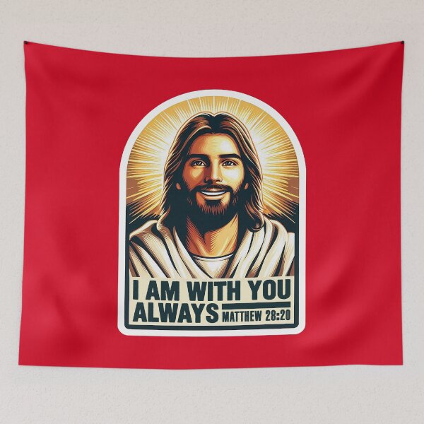 Item preview, Matthew 28:20 I Am With You Always Jesus Christ designed and sold by plushism.