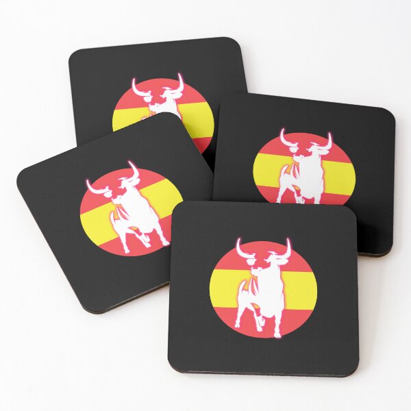 Item preview, Spain flag with glow TORO  designed and sold by lachataigne.