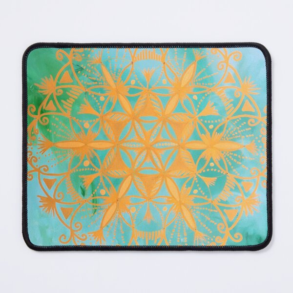 Item preview, Mandala of Light - Turquoise gold designed and sold by kiti levi.