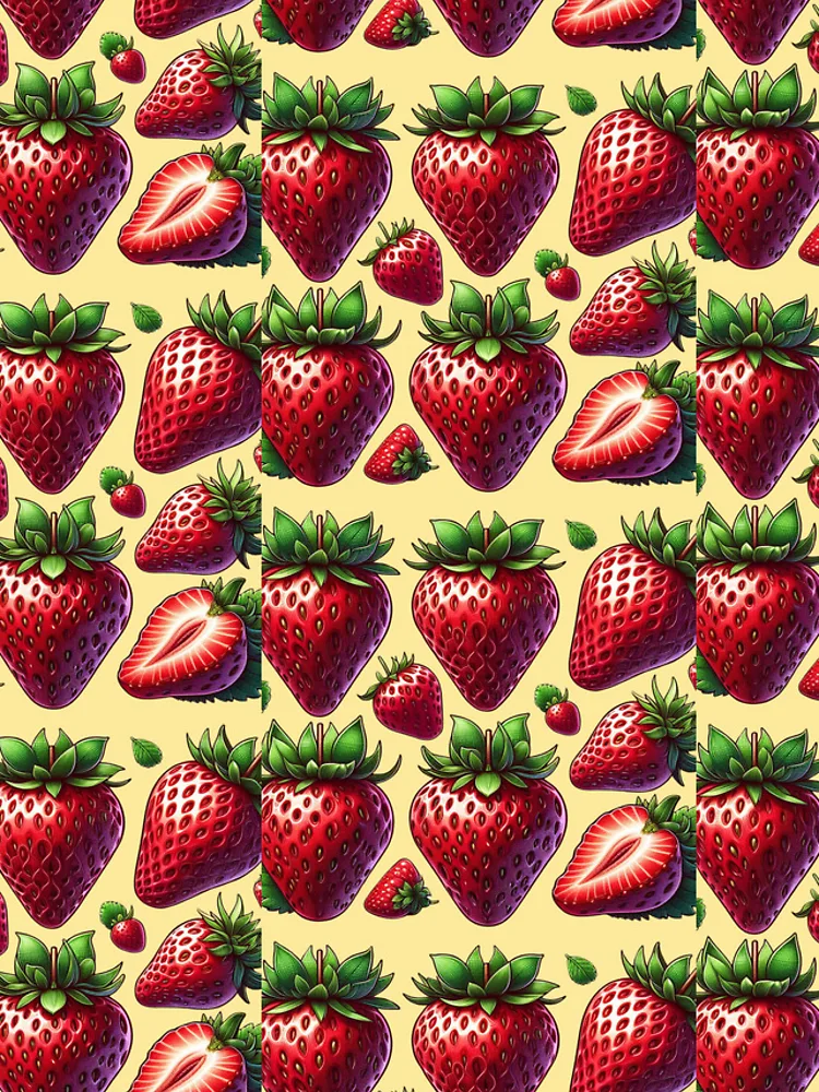 Thumbnail 4 of 4, iPhone Case, Strawberry Pattern designed and sold by PatternInArt.