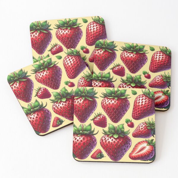 Item preview, Strawberry Pattern designed and sold by PatternInArt.