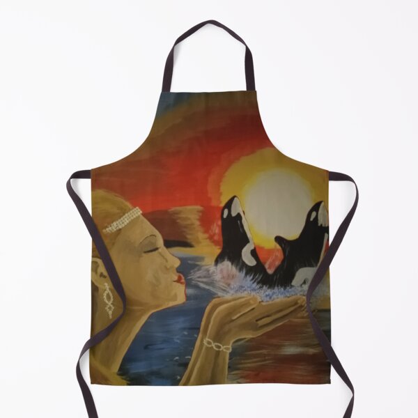 Item preview, Princess by the sea, protected by orcas and dolphins designed and sold by derrobl.