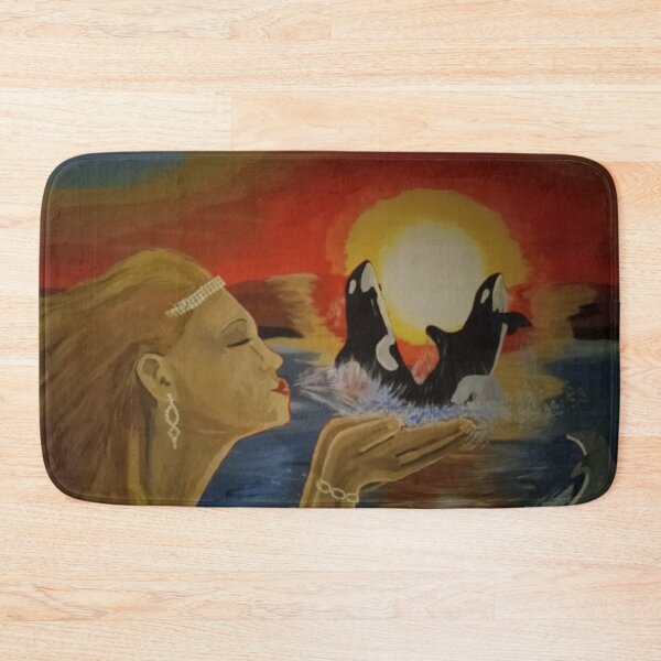 Item preview, Princess by the sea, protected by orcas and dolphins designed and sold by derrobl.