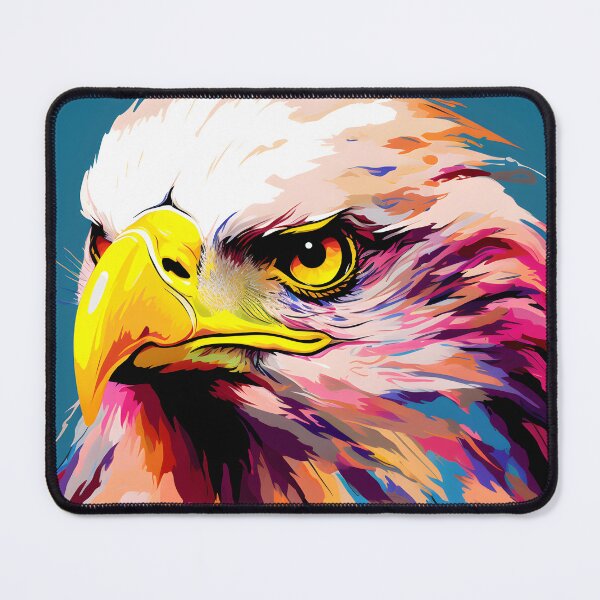 Item preview, Fish Eagle portraits art. animal colorful. Animal throw pillow.  designed and sold by formform.