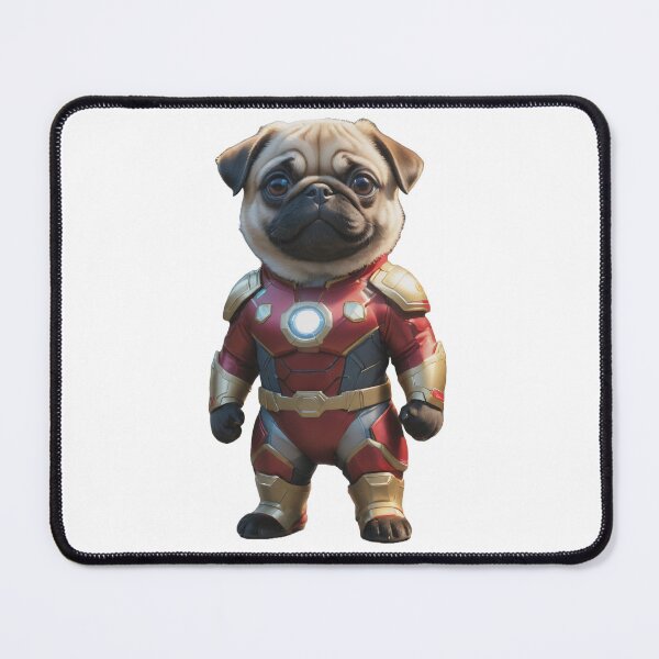 Item preview, Super hero iron pug dog designed and sold by GiwuArt777.