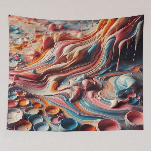 Item preview, Colorful Swirls of Spilled Art designed and sold by Lyavalio.