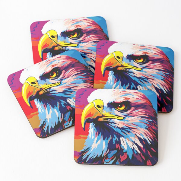 Item preview, Fish Eagle portraits art. animal colorful. Animal throw pillow.  designed and sold by formform.
