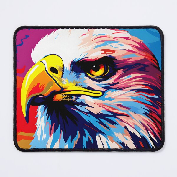 Item preview, Fish Eagle portraits art. animal colorful. Animal throw pillow.  designed and sold by formform.