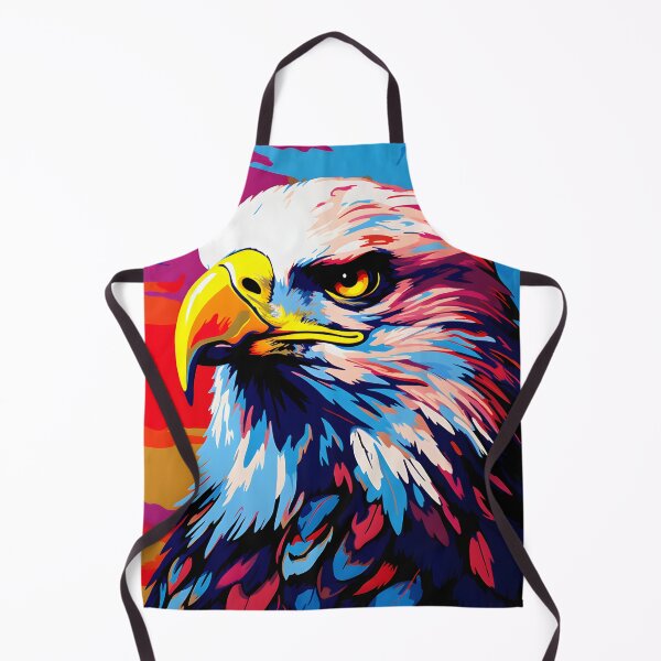 Item preview, Fish Eagle portraits art. animal colorful. Animal throw pillow. designed and sold by formform.