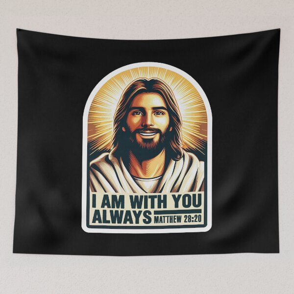 Item preview, Matthew 28:20 I Am With You Always Jesus Christ designed and sold by plushism.