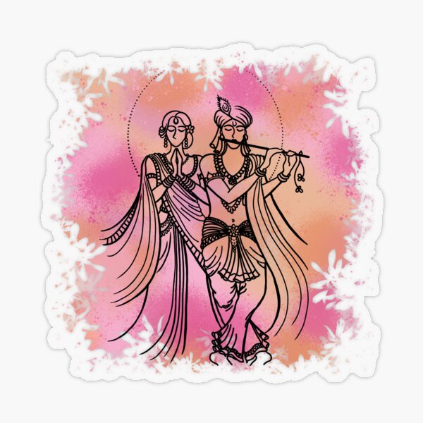 rashyatra special radha krishna drawing,how to draw lord radha & krishna,how  to draw face , - Y… | Krishna drawing, Art drawings sketches simple,  Mandala design art