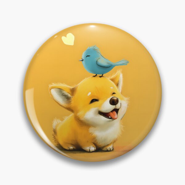 Item preview, Cute Corgi with bird friend designed and sold by Anicue.