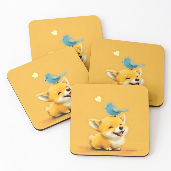Item preview, Cute Corgi with bird friend designed and sold by Anicue.