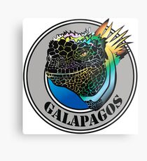 Galapagos islands Marine iguana Metal Print