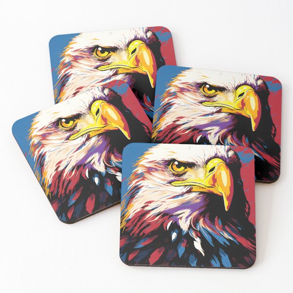 Item preview, Fish Eagle portraits art. animal colorful. Animal throw pillow.  designed and sold by formform.