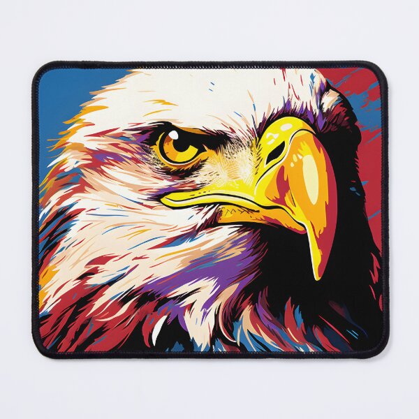 Item preview, Fish Eagle portraits art. animal colorful. Animal throw pillow.  designed and sold by formform.