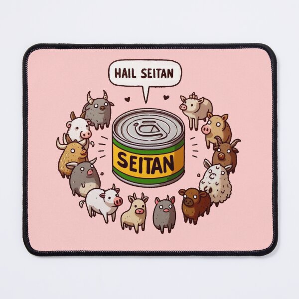 Item preview, Hail Seitan - Vegan designed and sold by Vkinsify.