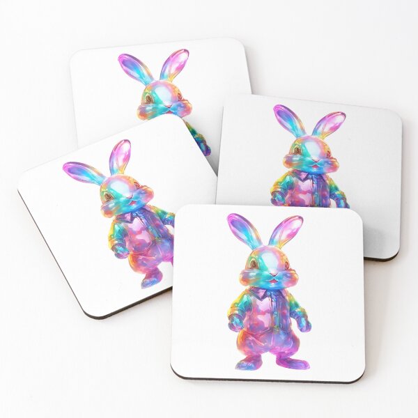 Item preview, Colorful Rabbit- Glassy look designed and sold by GloriousArtSKD.
