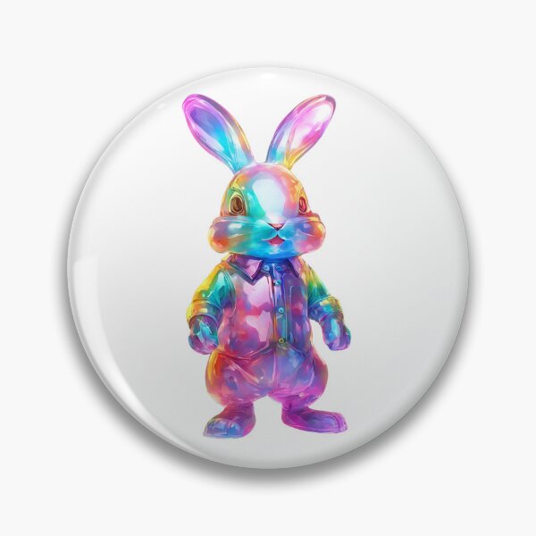 Item preview, Colorful Rabbit- Glassy look designed and sold by GloriousArtSKD.