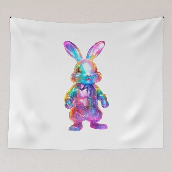 Item preview, Colorful Rabbit- Glassy look designed and sold by GloriousArtSKD.