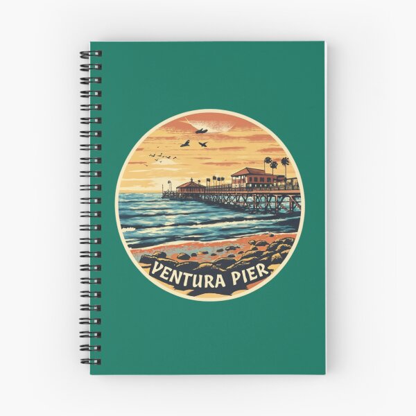 Item preview, Ventura, California | Panoramic view drawing of Ventura Pier designed and sold by CircinusStore.