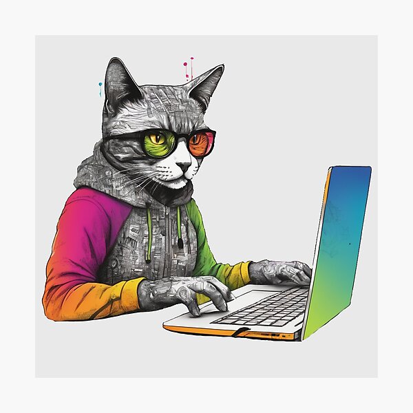 Artikelvorschau, Cyber Whiskers: Die Hacker Cat Chronicles entworfen und verkauft von nikoskous.