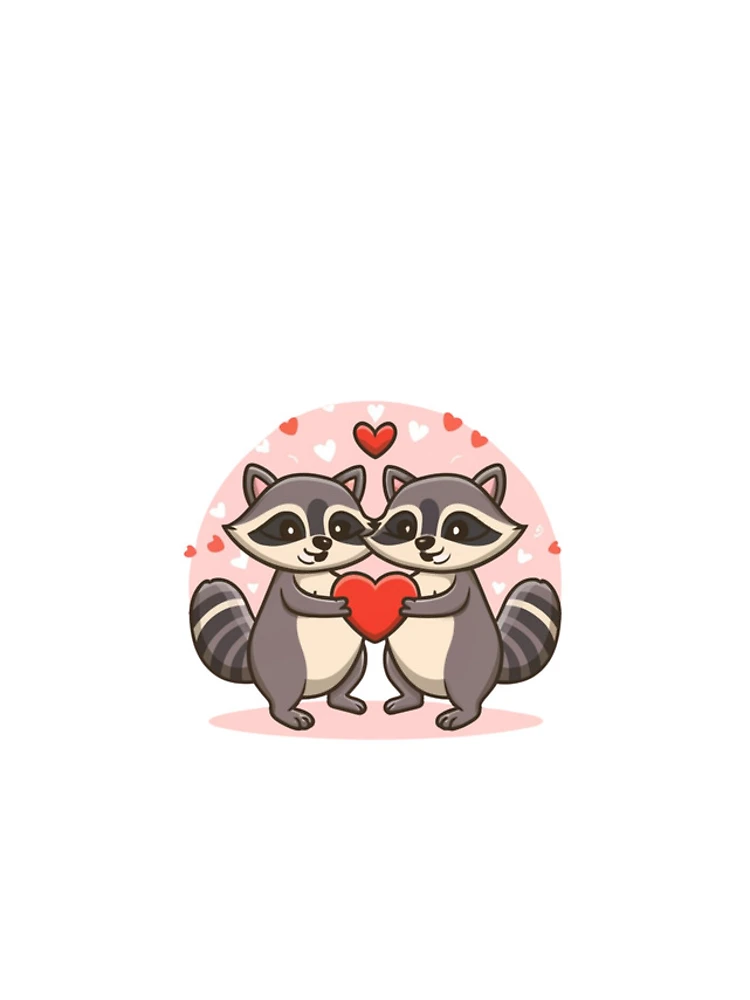 Thumbnail 4 of 4, iPhone Case, Valentine Raccoons designed and sold by PulseGraph.