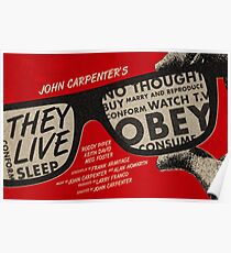 They Live alternative movie poster Poster