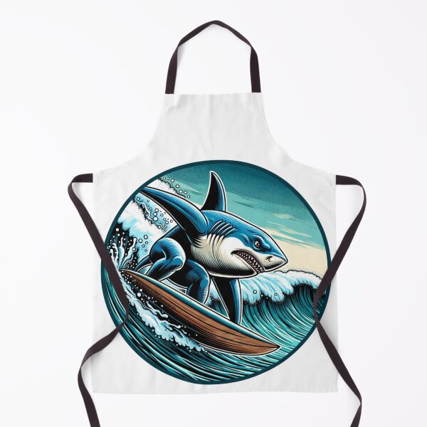 Item preview, Shark Surfing | Shark | Surf | Retro Surf Design designed and sold by ShopCoolStop.