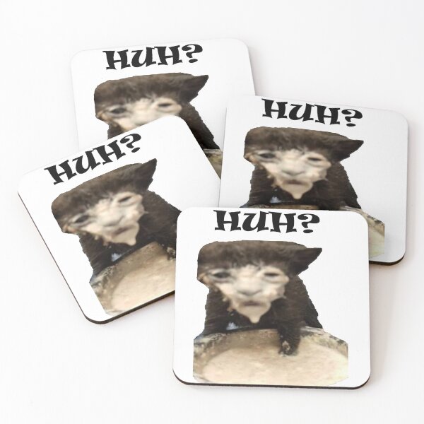 Item preview, HUH? cat makes a mess meme designed and sold by Shrewd Mood.