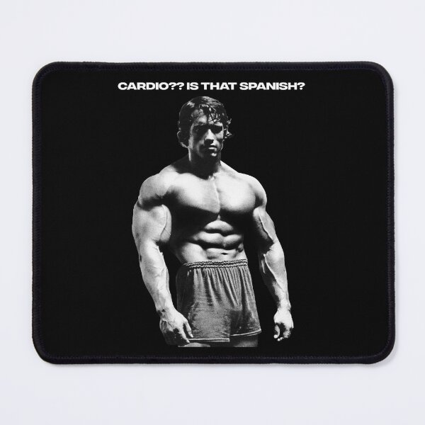 Item preview, Cardio?? is that Spanish? Arnold Schwarzenegger Fan art designed and sold by HuzaifaNaveedh.