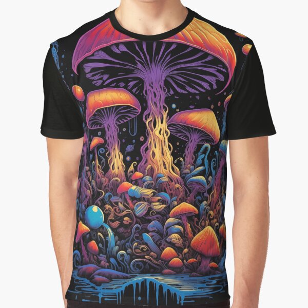 Item preview, Psychedelic Mushroom Gathering designed and sold by Rokoyo Prints.