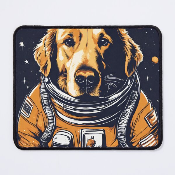 Item preview, astronaut golden retriever designed and sold by StellarVerse-.