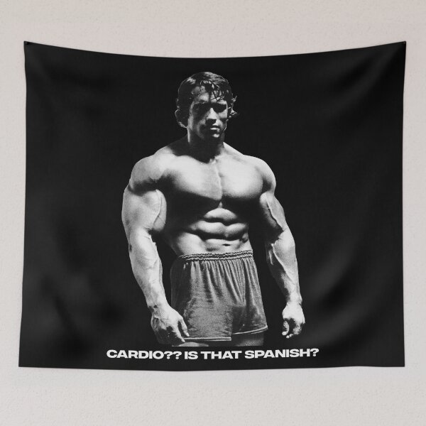Item preview, Cardio?? is that Spanish? Arnold Schwarzenegger Fan art designed and sold by HuzaifaNaveedh.