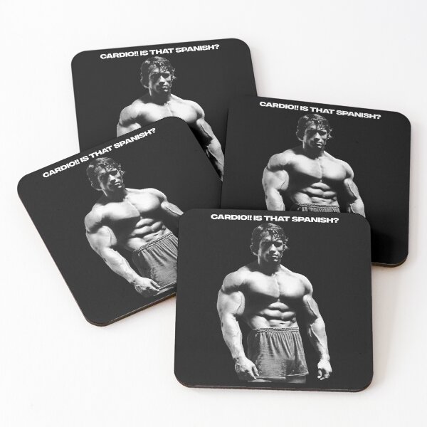 Item preview, Cardio!! is that Spanish? Arnold Schwarzenegger Fan art designed and sold by HuzaifaNaveedh.