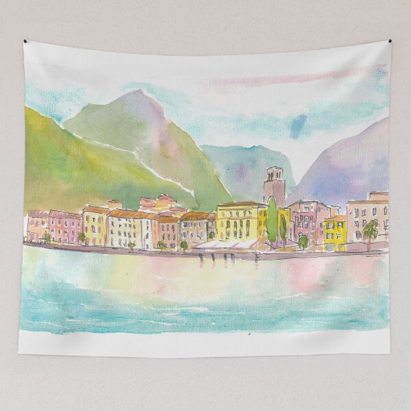 Item preview, Riva del Garda Scenic view from Lago designed and sold by artshop77.