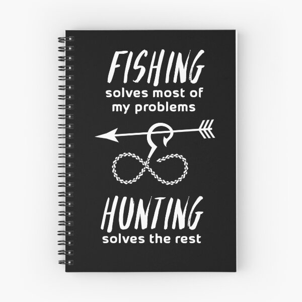 Item preview, Fishing Solves Most Of My Problem Hunting Funny Hunter Tee designed and sold by Kieran Abbott.