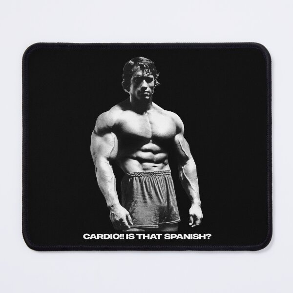 Item preview, Cardio!! is that Spanish? Arnold Schwarzenegger Fan art designed and sold by HuzaifaNaveedh.