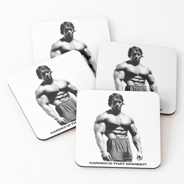 Item preview, Cardio!! is that Spanish? Arnold Schwarzenegger Fan art designed and sold by HuzaifaNaveedh.