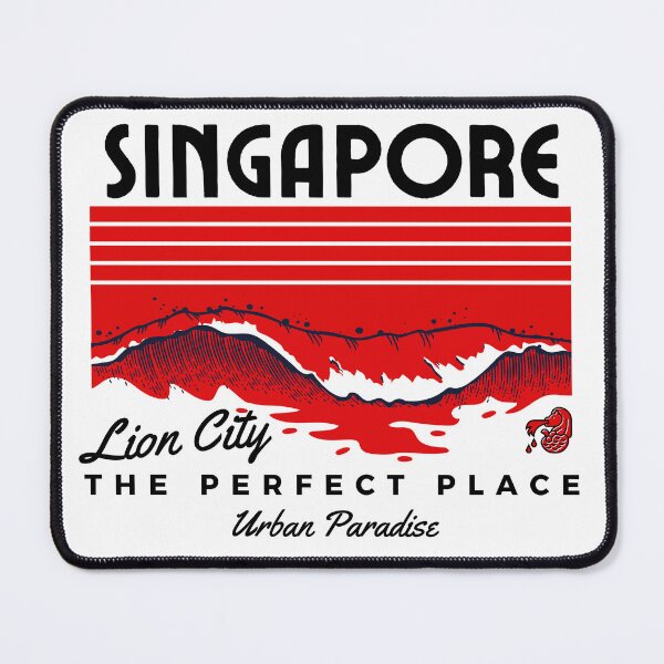 Item preview, Singapore Lion City The Perfect Place Urban Paradise सिंहपुर designed and sold by InkWhirl.