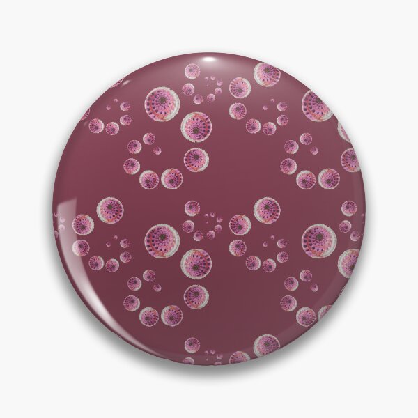 Item preview, Sundial shell spirals ditsy repeat in claret designed and sold by LisaLeQuelenec.