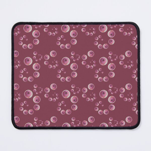 Item preview, Sundial shell spirals ditsy repeat in claret designed and sold by LisaLeQuelenec.