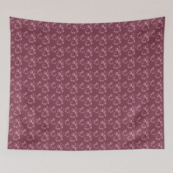 Item preview, Sundial shell spirals ditsy repeat in claret designed and sold by LisaLeQuelenec.