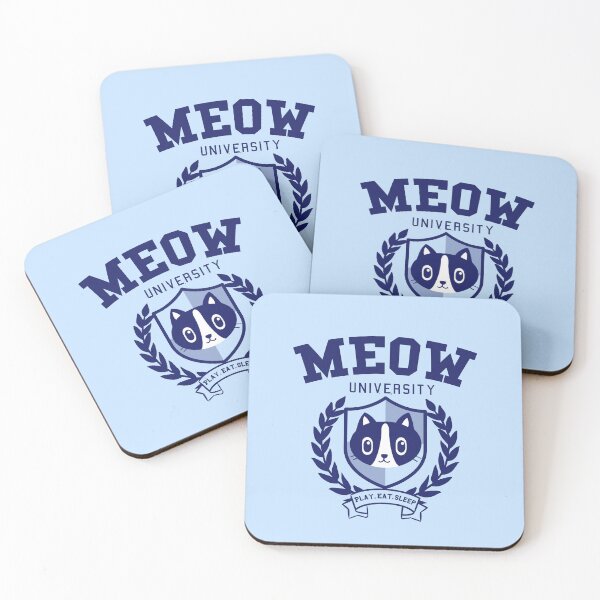 Item preview, MEOW UNIVERSITY - Play, Eat, Sleep designed and sold by Miaou Studio.