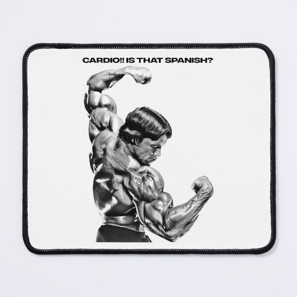 Item preview, Cardio!! is that Spanish? Arnold Schwarzenegger Fan art designed and sold by HuzaifaNaveedh.