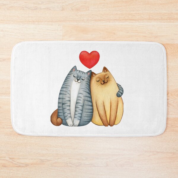 Item preview, Cute couple of cats in love,Cat love,Cute animals,HappyCats, designed and sold by kozlebozle007.