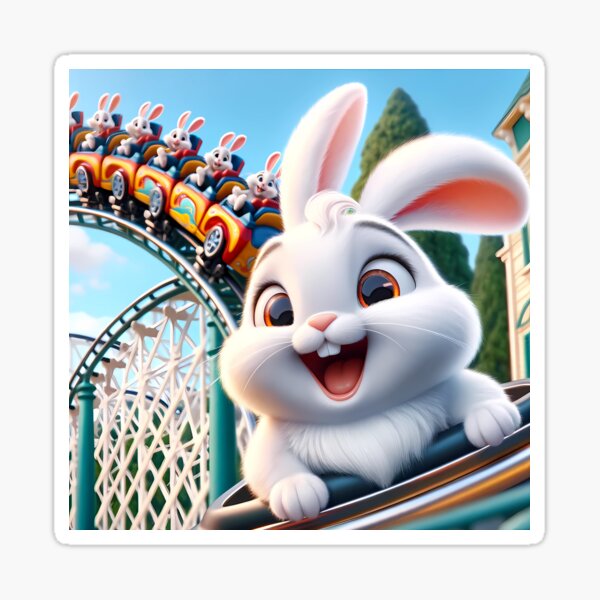 Item preview, Roller Coaster Bunny designed and sold by TheBunnyHop.