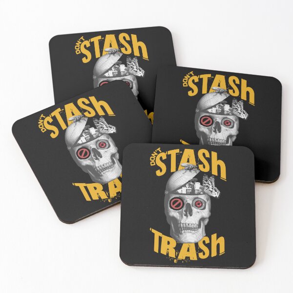 Item preview, Don't Stash Trash - Critical Thinker Skull designed and sold by InkyGenies.